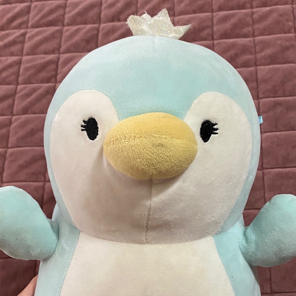 Blue and White Penguin Plush Toy